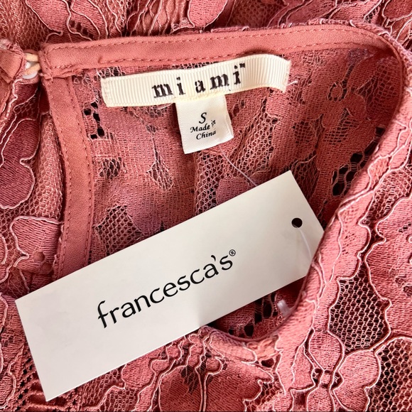 Francescas Miami Long Sleeve Lace Dress - Picture 6 of 7